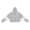 Loki & Ivy Women’s Cropped Lace-Panel Hoodie