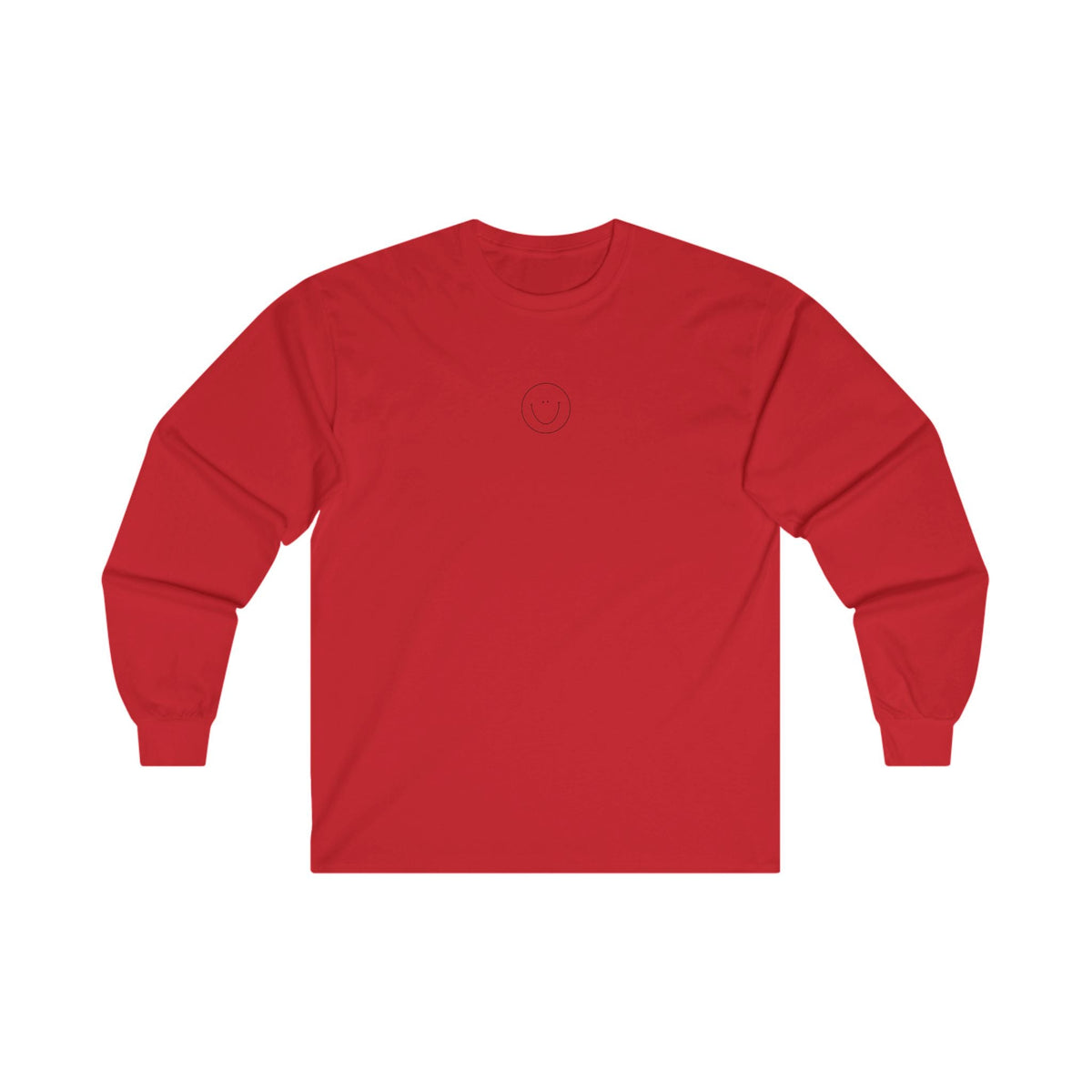 Smiley Long Sleeve Tee (Black Logo)
