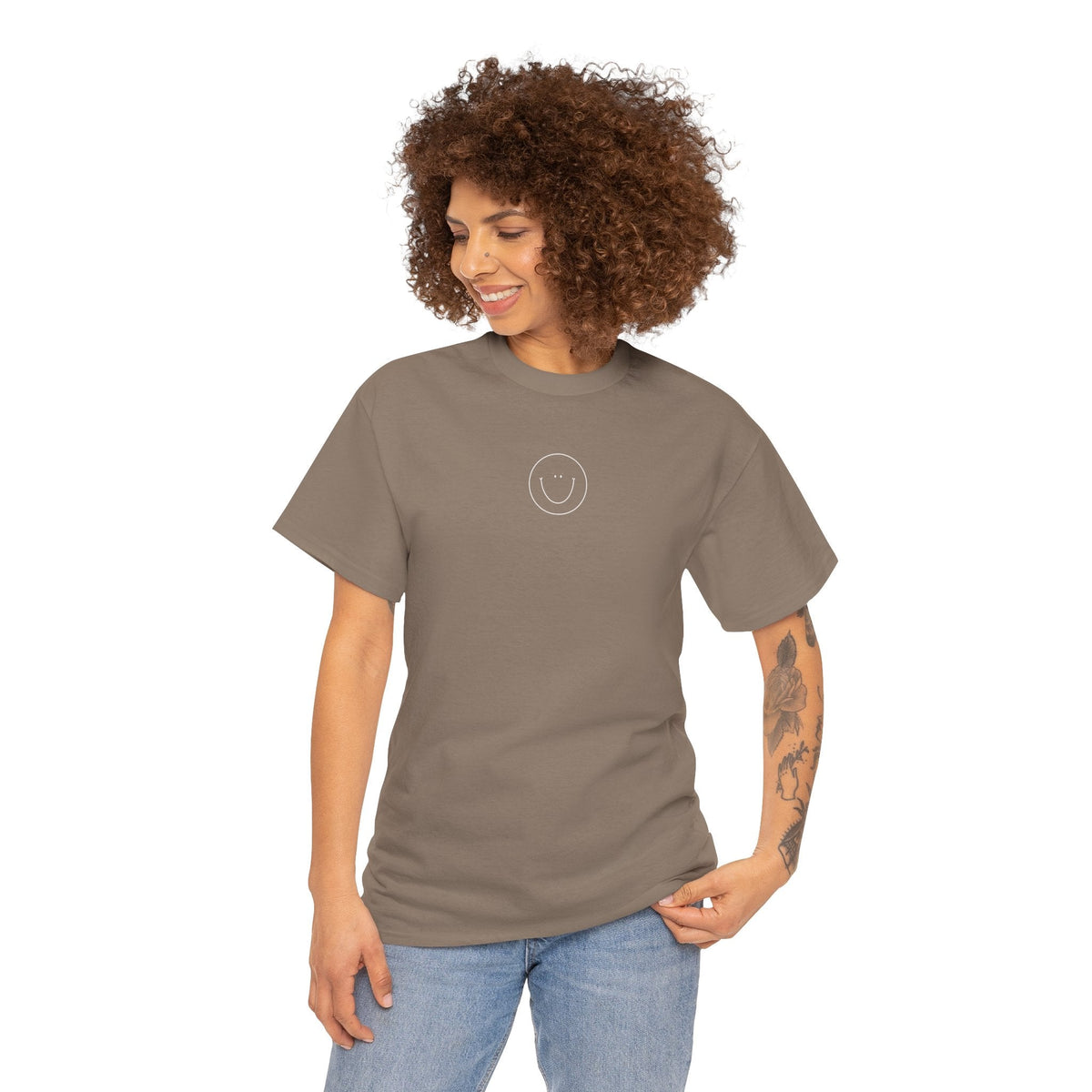 Smiley Tee  (White Logo)