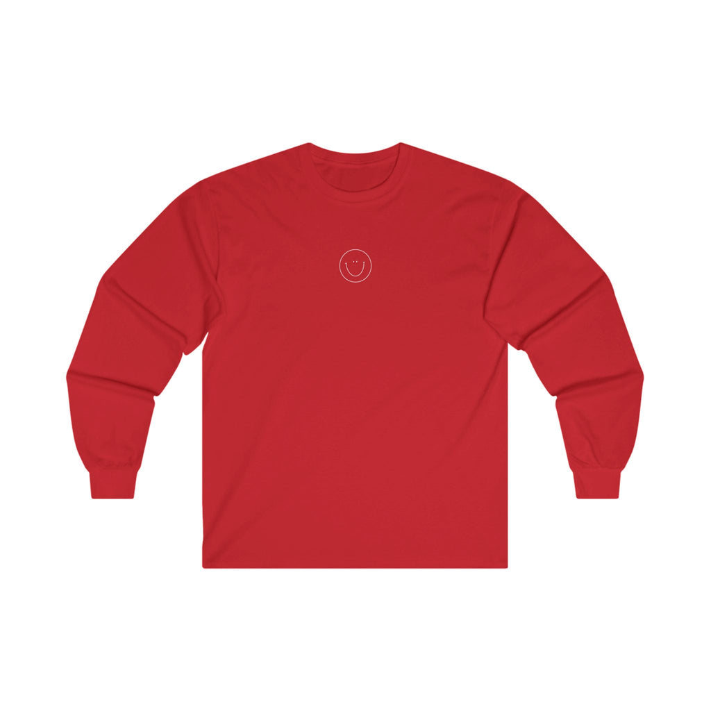 Smiley Long Sleeve Tee (White Logo)