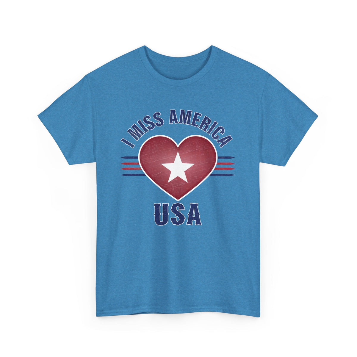 "I Miss America" Heart Unisex Heavy Cotton Tee