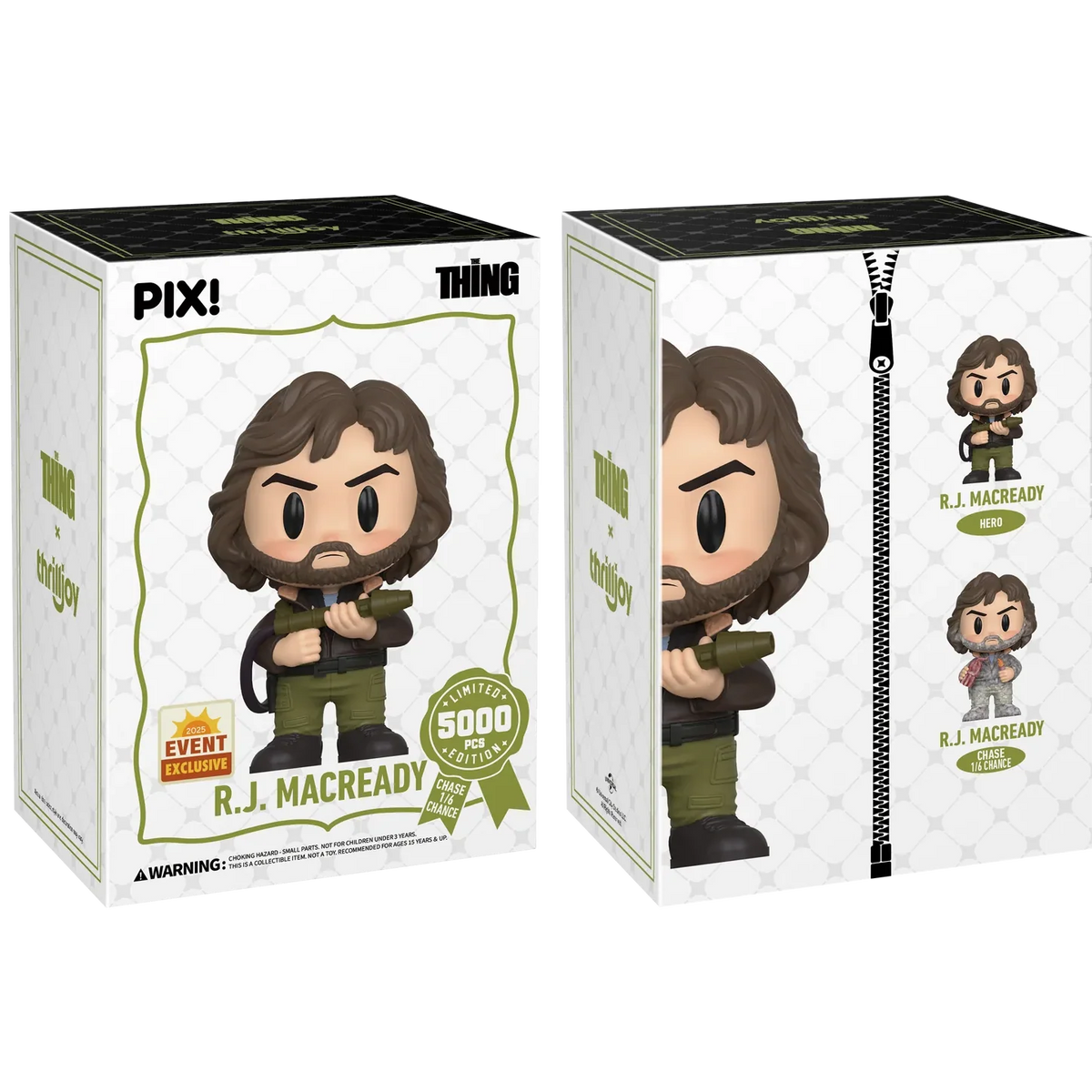 [Thrilljoy] [EXCLUSIVE] The Thing - R.J. MacReady LE5000 PIX Vinyl Figure (1 in 6 Chance at Chase)