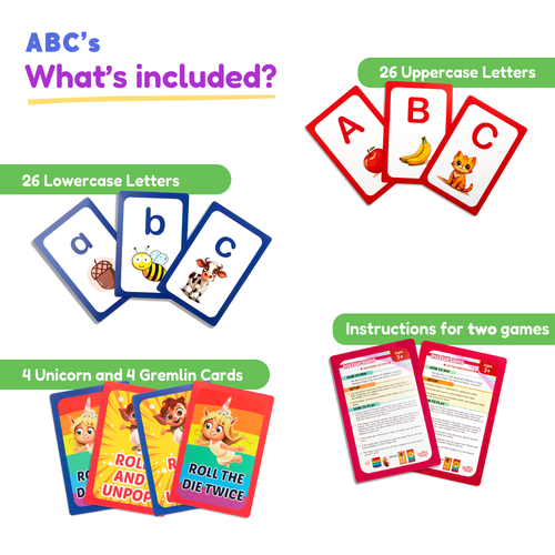 ABC: Learn Uppercase & Lowercase Letters Card Pack