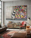 Behind the Curtain Glass Art