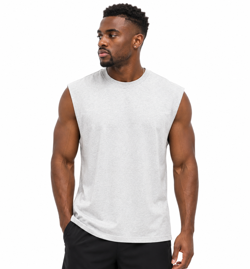 Loki & Ivy Raw Edge Cotton Tank Top