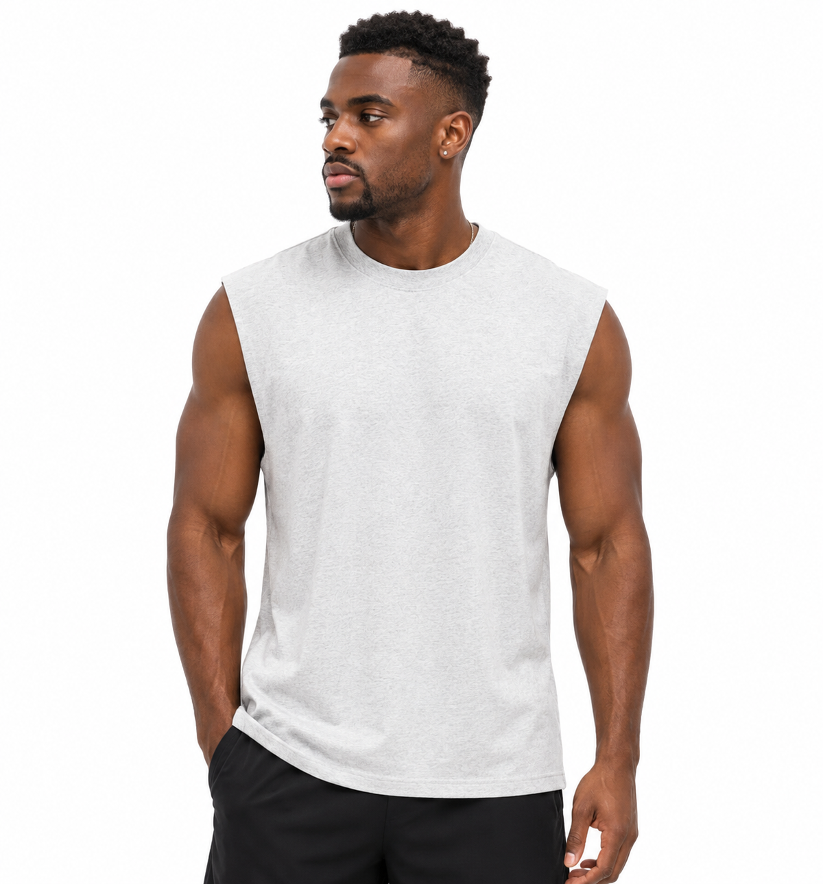 Loki & Ivy Raw Edge Cotton Tank Top