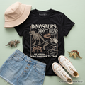 Kids Dinosaurs Didn't Read T-Shirt, Funny Youth Tee for Book Lovers
