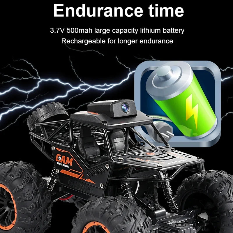 RC Car With HD Camera FPV WIFI Remote Control Stunt SUV Toy