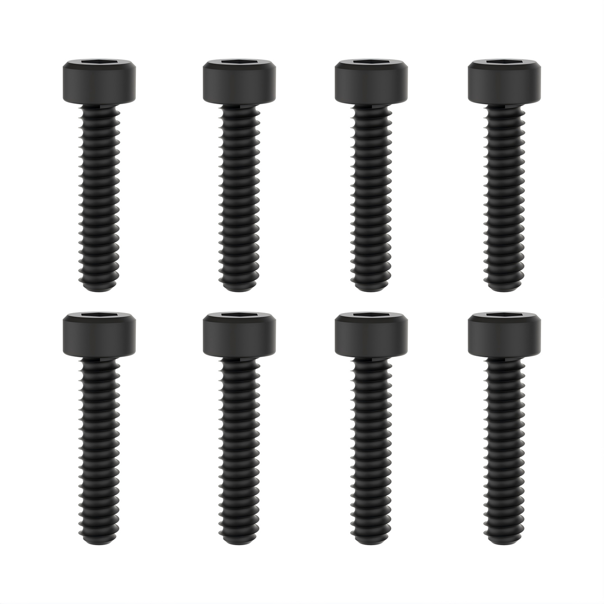 UDIRC Hex Socket Self Tapping Screw 2.6x12mm Black for UD16 Series RC Truck (Part No. M01-004) - 8 Pcs