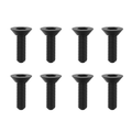 UDIRC Hex Countersunk Machine Screw 2.0x8mm Black for UD16 Series RC Monster Truck (Part No. M01-058) - 8 Pcs