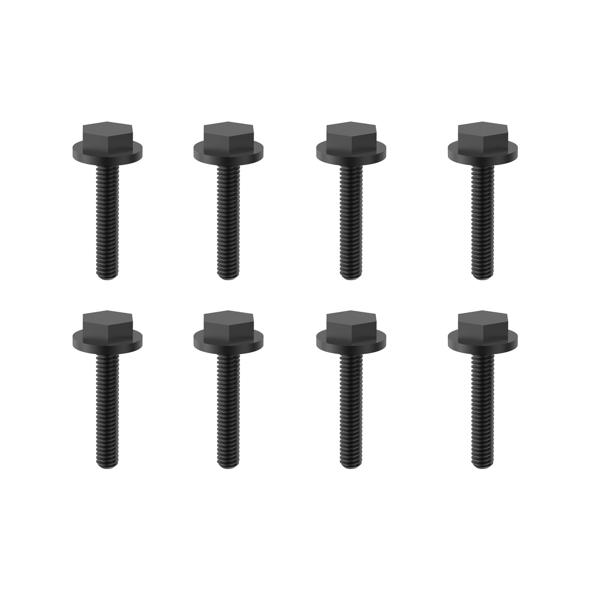 UDIRC External Hex Flange Screw 2.6x15mm Black for UD1611 (Part No. M02-004) - 8 Pcs