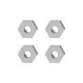 UDIRC Nylon Wheel Hex Drive Inserts Black for UD1611 RC Car (Part No. P16-004B) - 4 Pcs