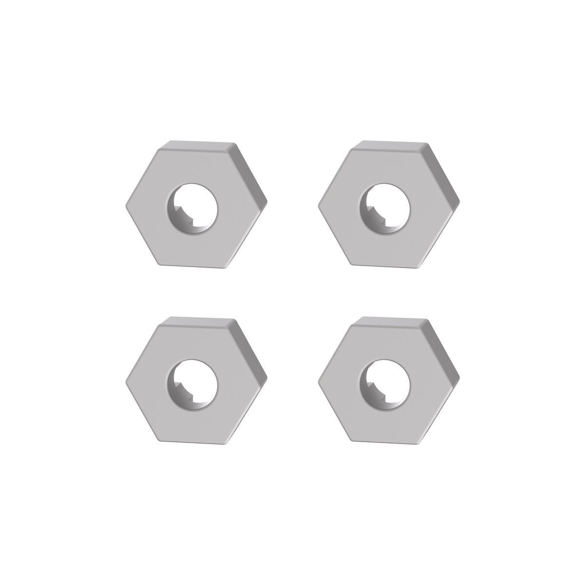 UDIRC Nylon Wheel Hex Drive Inserts Black for UD1611 RC Car (Part No. P16-004B) - 4 Pcs