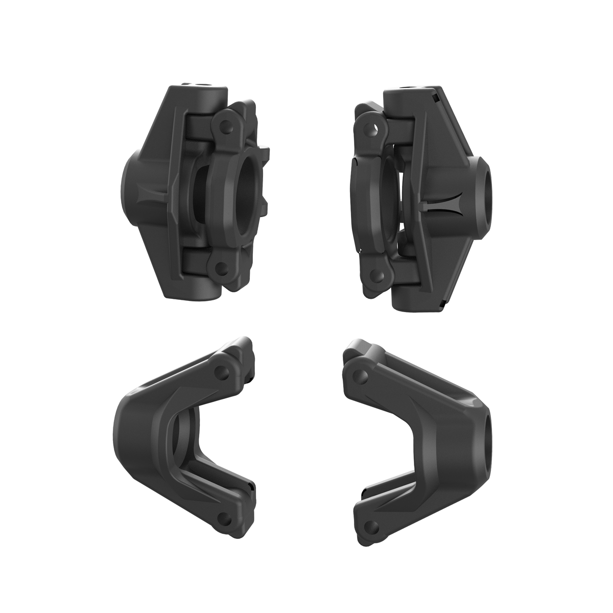 UDIRC Front and Rear Wheel Mounts Black for UD16 Series RC Monster Truck (Part No. P16-005) - 2 Pcs