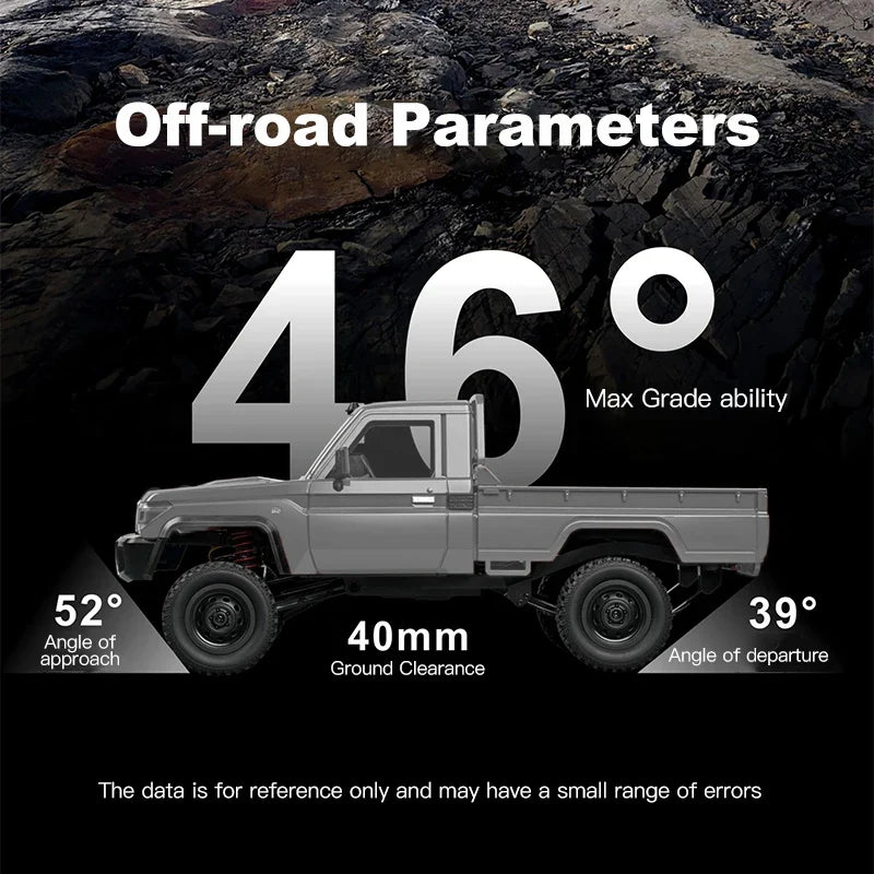 ZWN 1:12 RC Car MN82 PRO 4WD Off-Road Truck with Headlights