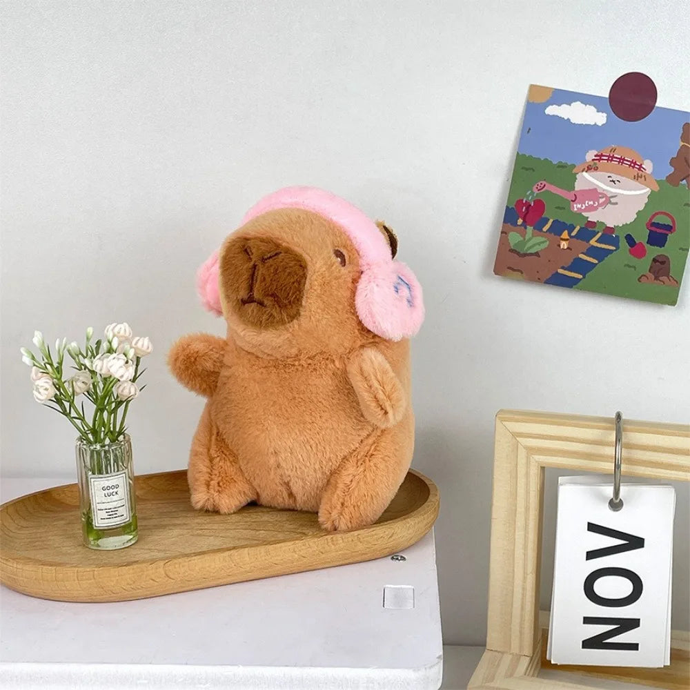 Cute Capybara Plush Toy – Hoodie with Wings Stuffed Animal Doll