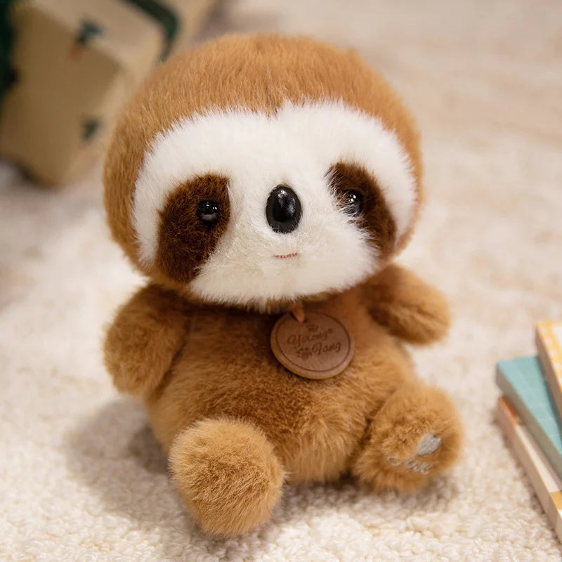 Cute Sitting Animal Plush Toys – Red Panda, Fox, Sloth & More