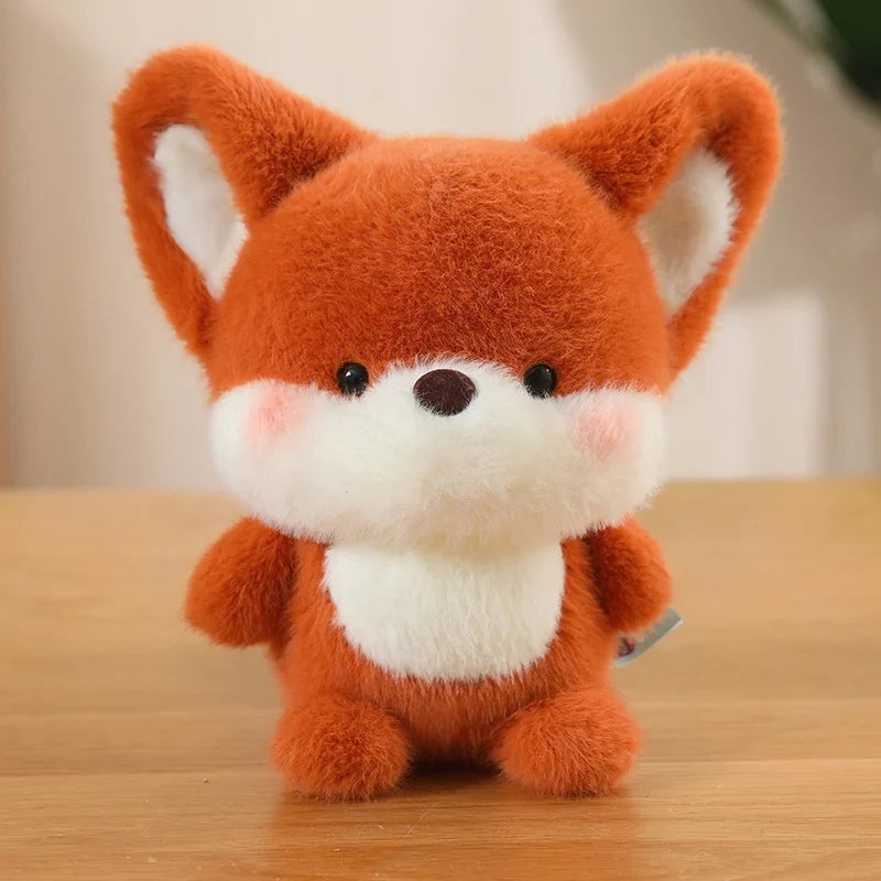 Cute Sitting Animal Plush Toys – Red Panda, Fox, Sloth & More