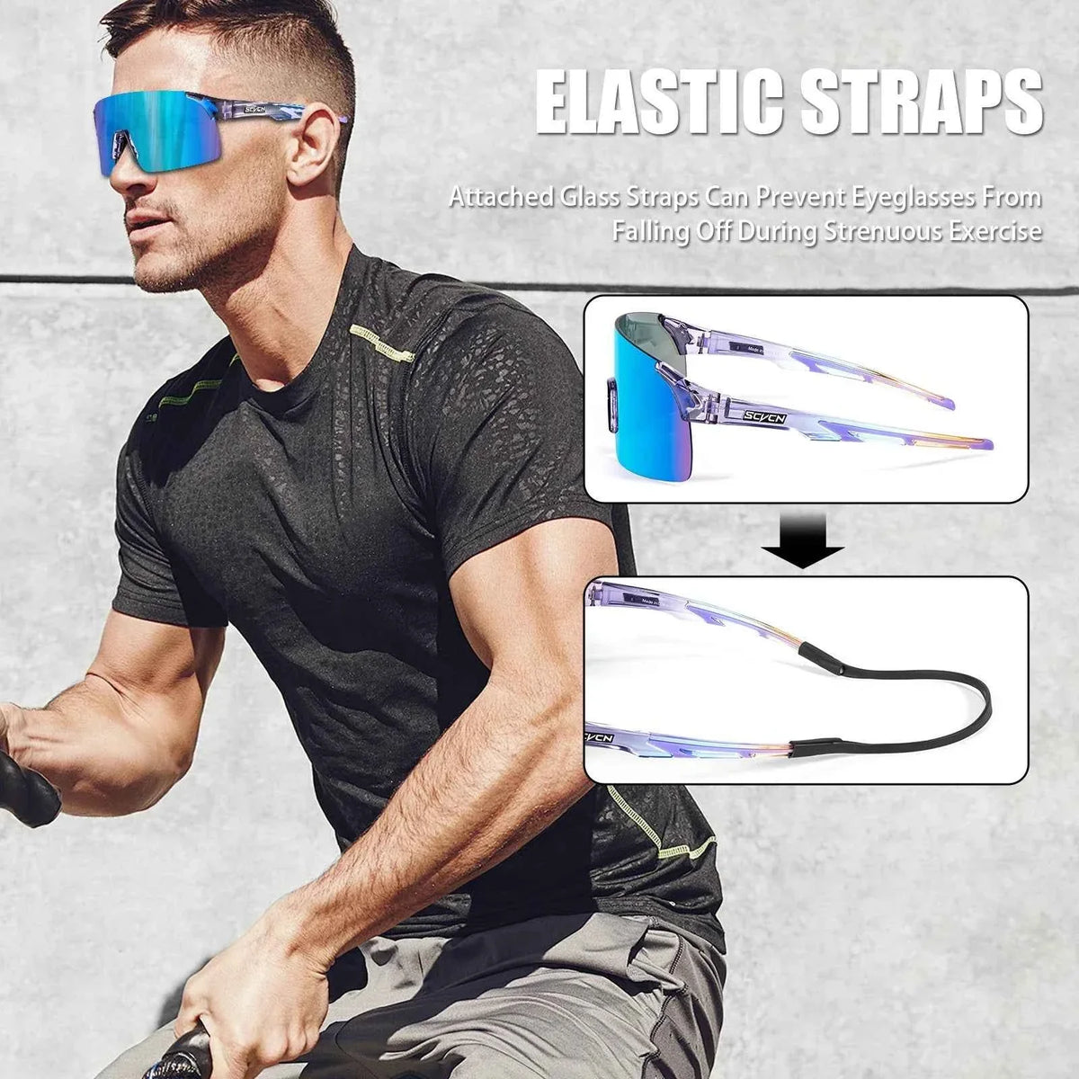 Photochromic UV400 Cycling Sunglasses for Sports
