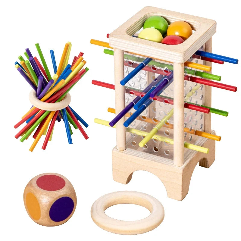 Wooden Stick Board Game | Montessori Parent-Child Interaction Toy