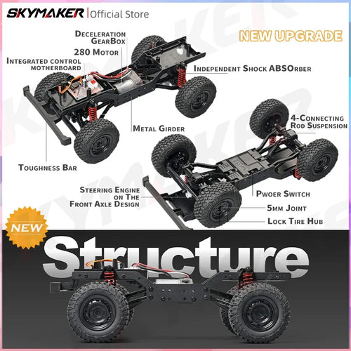 1:12 RC Car MN99s MN98 4WD Rock Crawler Remote Control Truck Toy