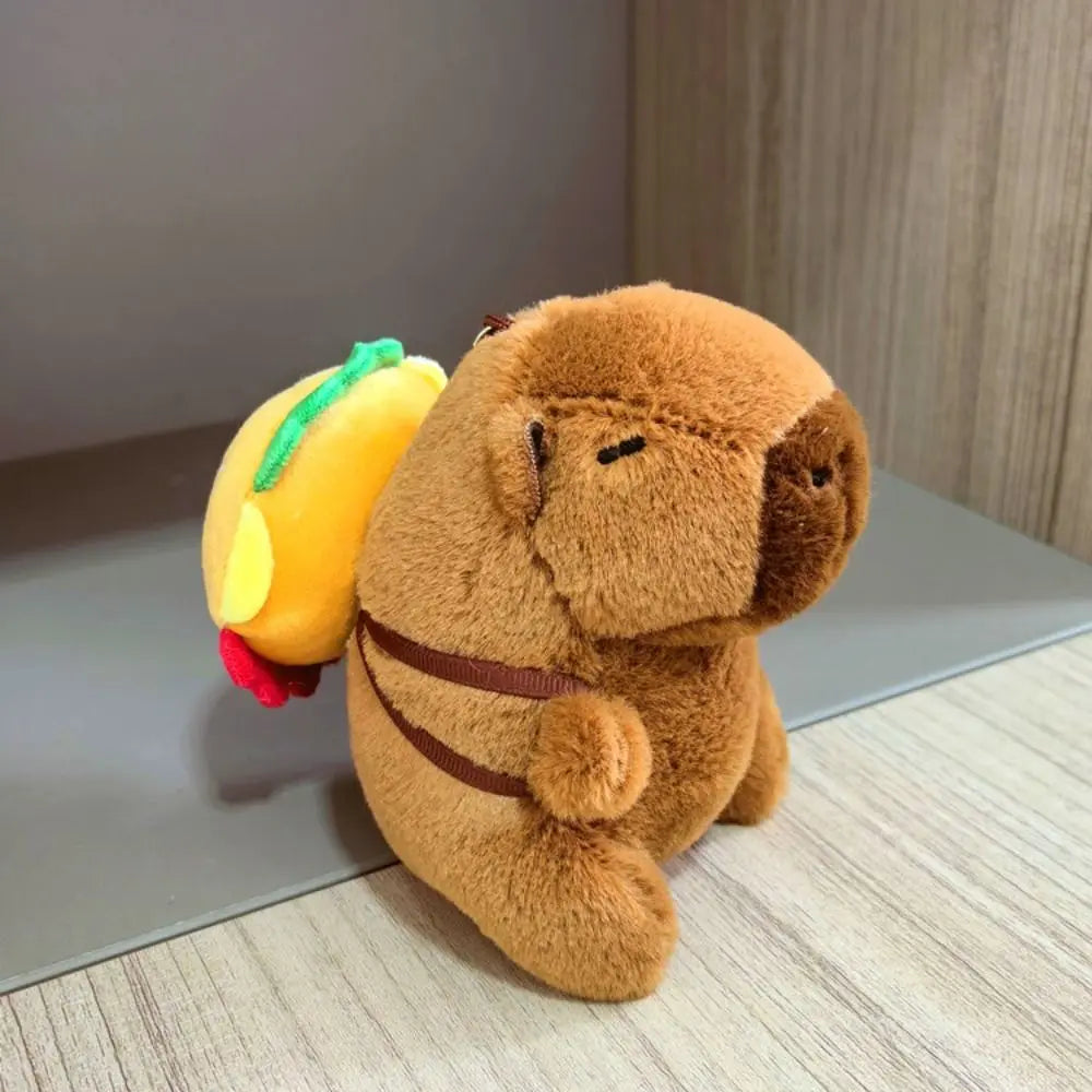 Cute Capybara Plush Toy – Hoodie with Wings Stuffed Animal Doll