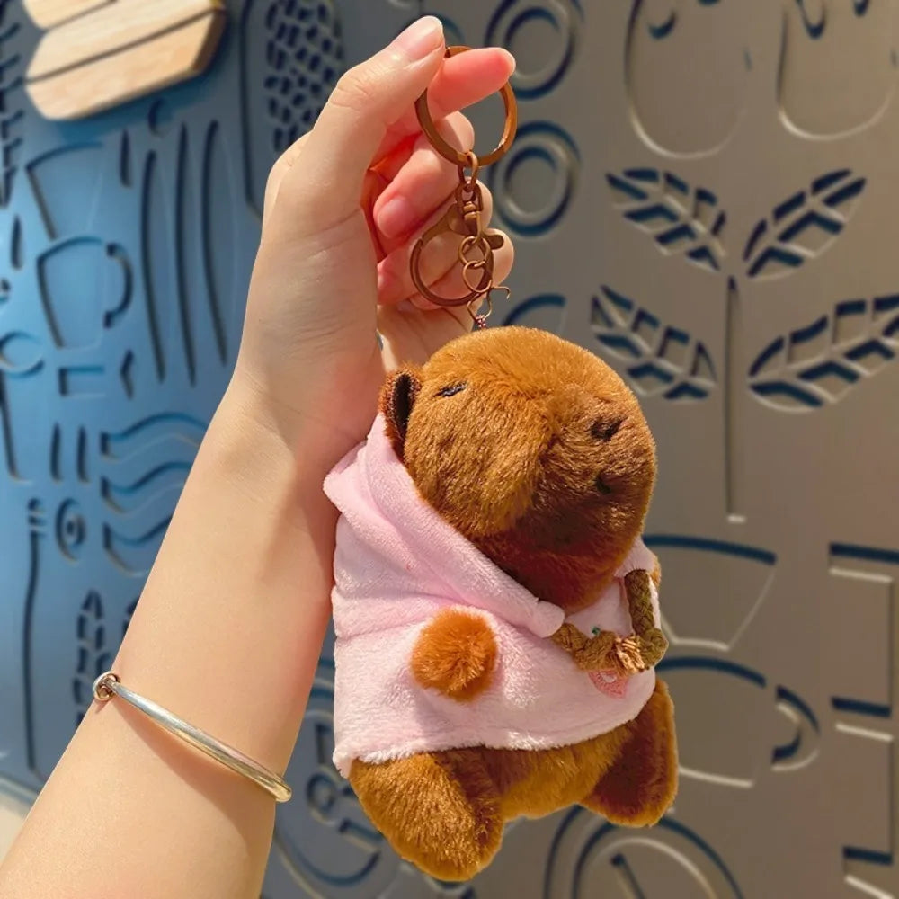 Cute Capybara Plush Toy – Hoodie with Wings Stuffed Animal Doll