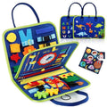 Busy Board Montessori Sensory Toy – Educational Travel Activity Board